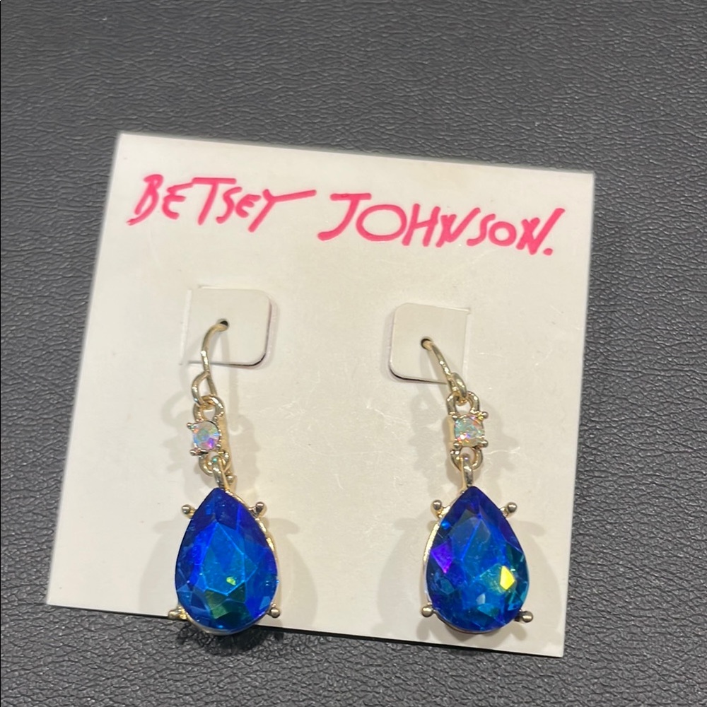 Betsey Johnson Elegant Gold and Silver Earrings